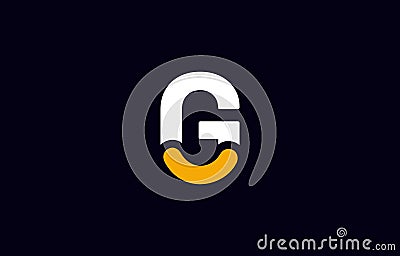 Initial G Letter Smile Logo Design Vector Template Vector Illustration