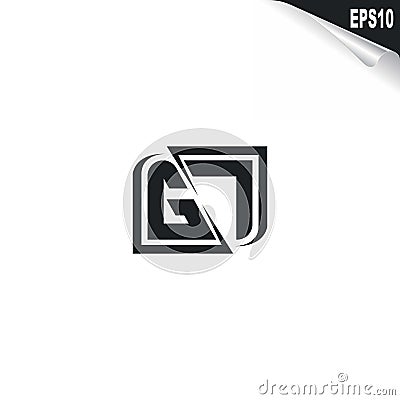 Initial GL logo design with Shape style, Logo business branding Vector Illustration