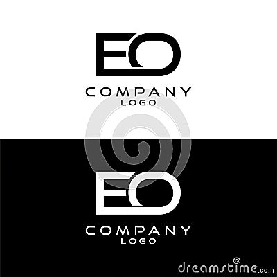 Initial letter eo, oe logotype company name logo design template vector Vector Illustration