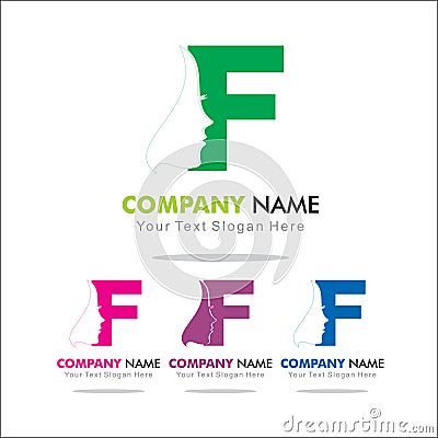 Initial Letter F Stock Photo