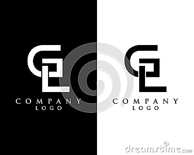 Initial Letter GL, LG Logo Design Template Design vector Vector Illustration