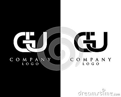 Initial Letter GU, UG Logo Design Template Design vector Vector Illustration