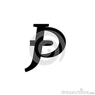Initial letter J, T and P for logo design. Monogram Vector, illustration for your community Cartoon Illustration
