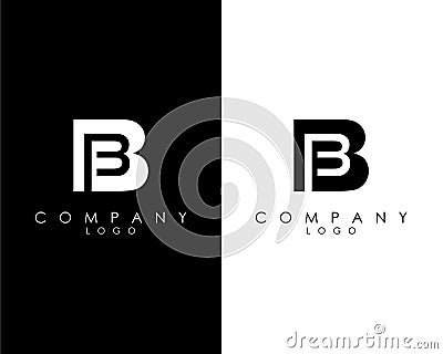 BB, B letter abstract company Logo Design vector Vector Illustration