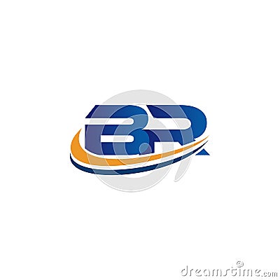 Initial logo design br Vector Illustration