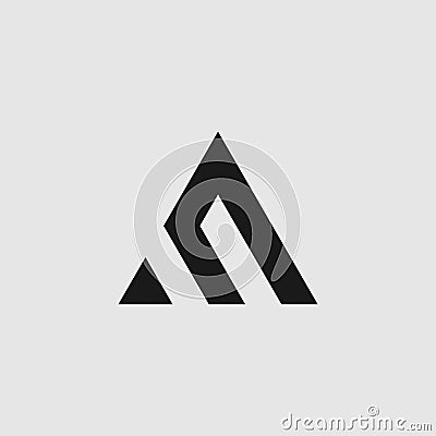 Initial MA/AM luxury monogram logo template Stock Photo
