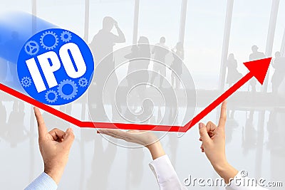 Initial public offering & x28;IPO& x29; or stock market launch concept Stock Photo