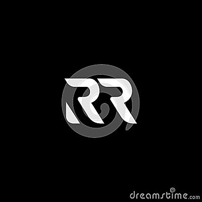 Initial R RR E F R icon logo logotype font vector design in elegant and trendy sporty monogram Vector Illustration