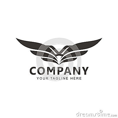 Initial V Wings logo design inspiration Vector Illustration