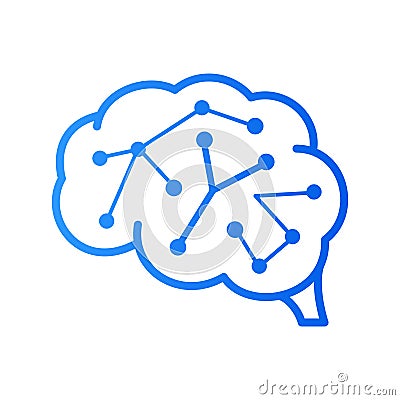 Initial Y brain logo Vector Illustration