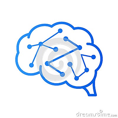 Initial Z brain logo Vector Illustration