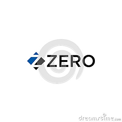 Simple initial z, zero logo design vector Vector Illustration