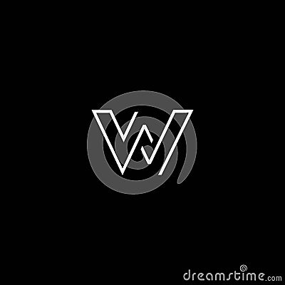 Modern and sophisticated W initial logo design Vector Illustration