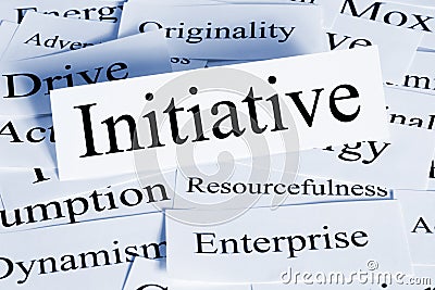 Initiative Concept Words Stock Photo