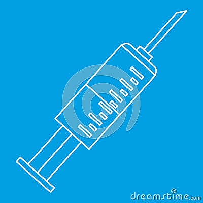 Injection symbol icon, outline style Vector Illustration