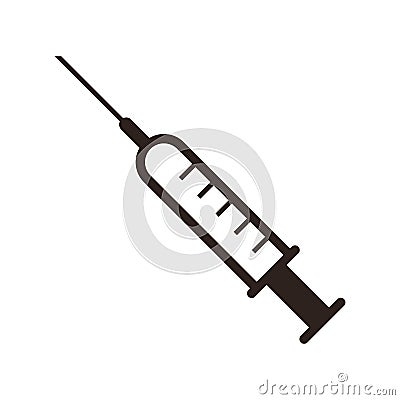 Injection syringe icon Vector Illustration