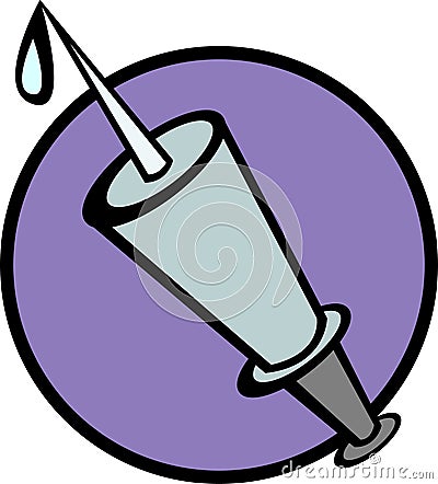 Injection syringe vector illustration Vector Illustration