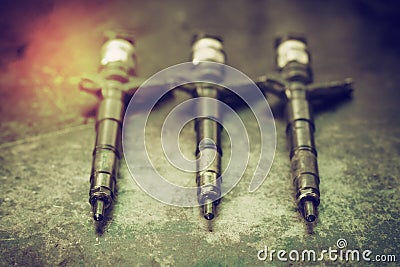 Injection System Testing Stock Photo