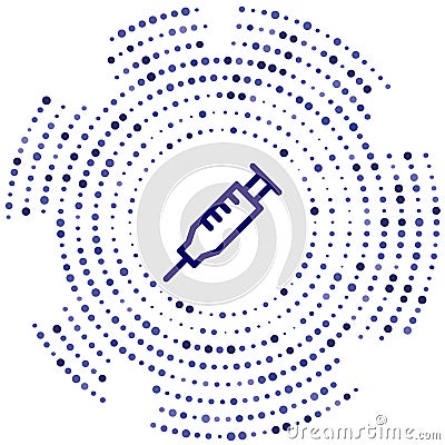 injection vector icon. injection editable stroke. injection linear symbol for use on web and mobile apps, logo, print media. Thin Vector Illustration