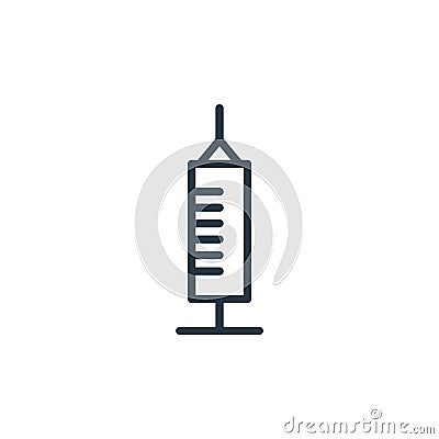 injection vector icon. injection editable stroke. injection linear symbol for use on web and mobile apps, logo, print media. Thin Vector Illustration
