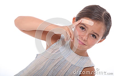 Injured child Stock Photo