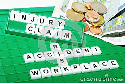 Injury claim Stock Photo