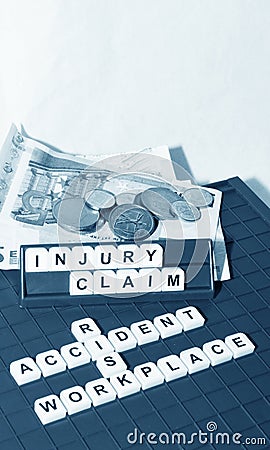 Injury claim Stock Photo