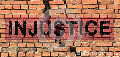 Injustice Concept Word Stock Photo