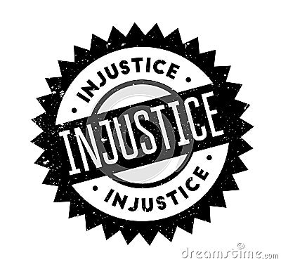 Injustice rubber stamp Vector Illustration