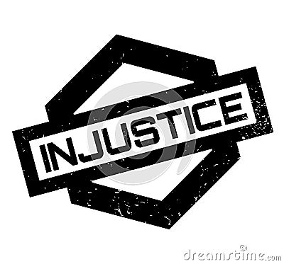 Injustice rubber stamp Vector Illustration