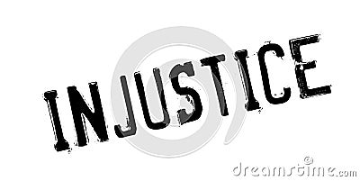 Injustice rubber stamp Vector Illustration