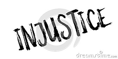 Injustice rubber stamp Vector Illustration