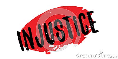 Injustice rubber stamp Vector Illustration