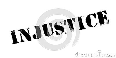 Injustice rubber stamp Vector Illustration