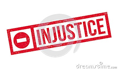 Injustice rubber stamp Stock Photo