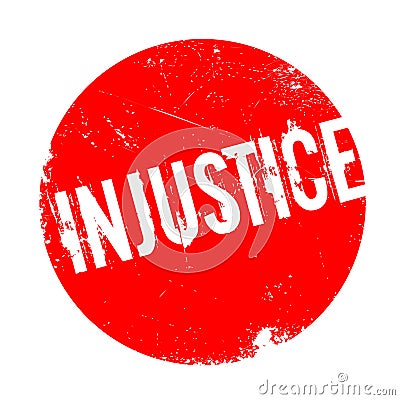 Injustice rubber stamp Stock Photo