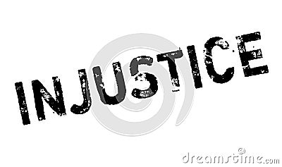 Injustice rubber stamp Stock Photo