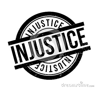 Injustice rubber stamp Vector Illustration