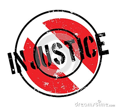 Injustice rubber stamp Vector Illustration