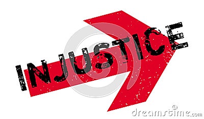 Injustice rubber stamp Vector Illustration