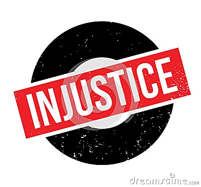 Injustice rubber stamp Vector Illustration