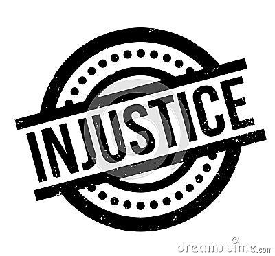 Injustice rubber stamp Vector Illustration