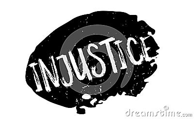 Injustice rubber stamp Vector Illustration