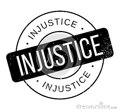 Injustice rubber stamp Vector Illustration