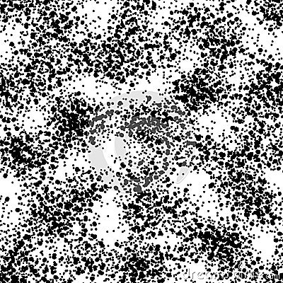 Ink Background. Dust Overlay Distress Grain. Grune Seamless Blob Pattern Vector Illustration
