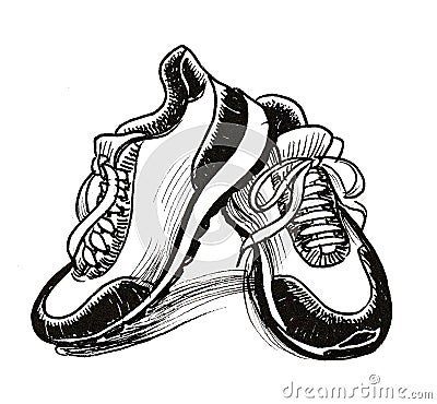 Sport shoes Stock Photo