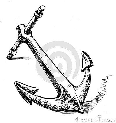 Old anchor Stock Photo