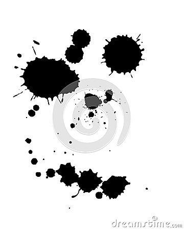 Ink blot Stock Photo