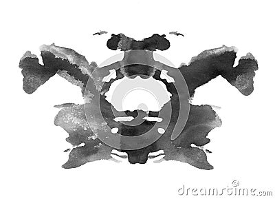 Ink blot in rorschach psychology test style Stock Photo
