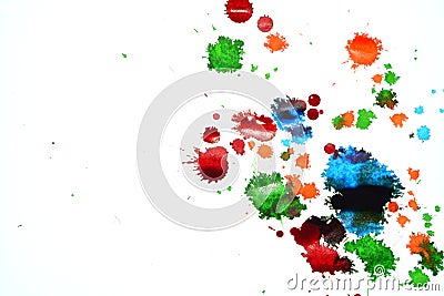 Ink color stains Stock Photo